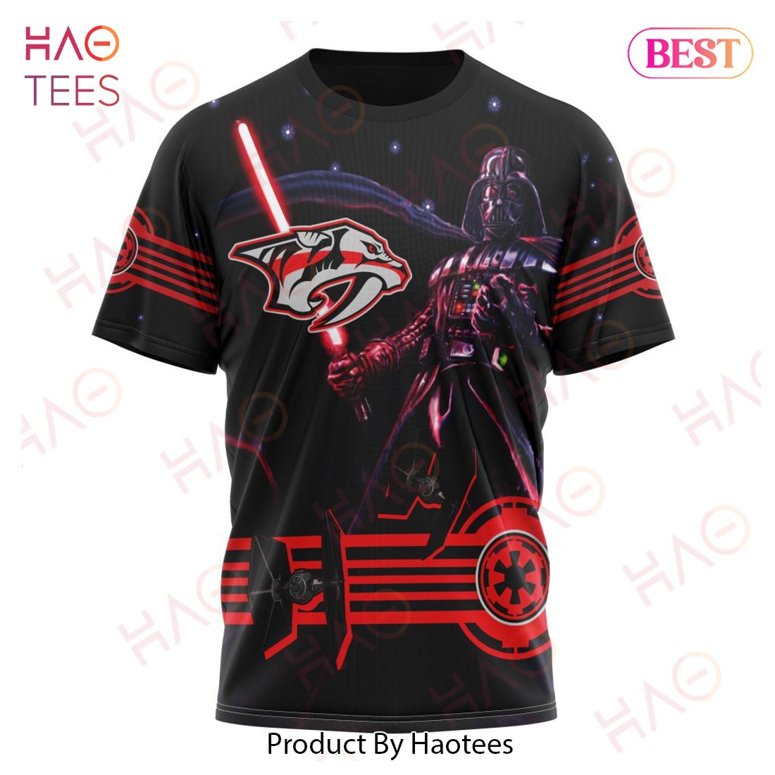 NHL Nashville Predators Specialized Starwar Darth Vader Version Jersey Hoodie NHL Nashville Predators Specialized Starwar Darth Vader Version Jersey Hoodie