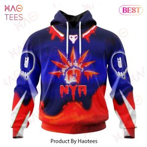 NHL New York Rangers Specialized Jersey For Halloween Night Hoodie