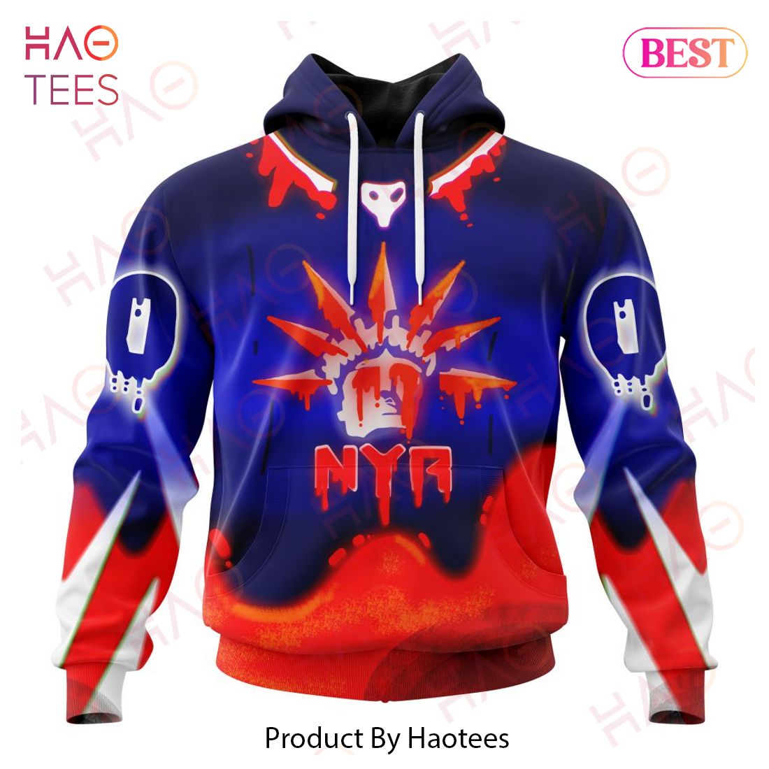 NHL New York Rangers Specialized Jersey For Halloween Night Hoodie NHL New York Rangers Specialized Jersey For Halloween Night Hoodie