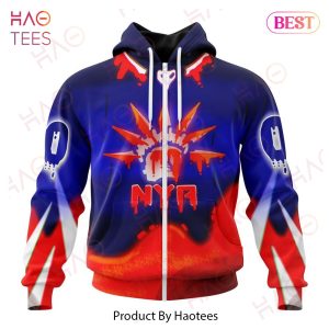 NHL New York Rangers Specialized Jersey For Halloween Night Hoodie