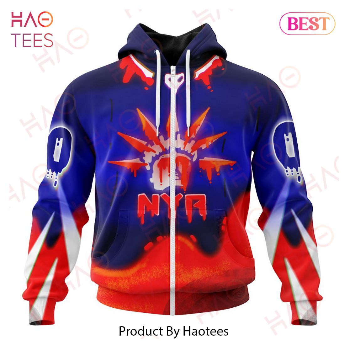 NHL New York Rangers Specialized Jersey For Halloween Night Hoodie NHL New York Rangers Specialized Jersey For Halloween Night Hoodie