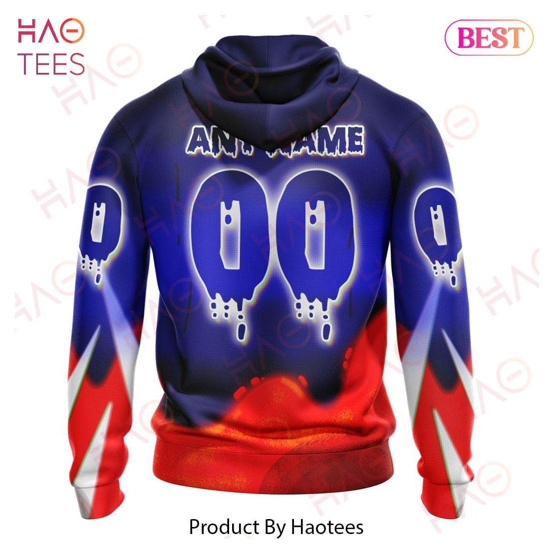 NHL New York Rangers Specialized Jersey For Halloween Night Hoodie NHL New York Rangers Specialized Jersey For Halloween Night Hoodie