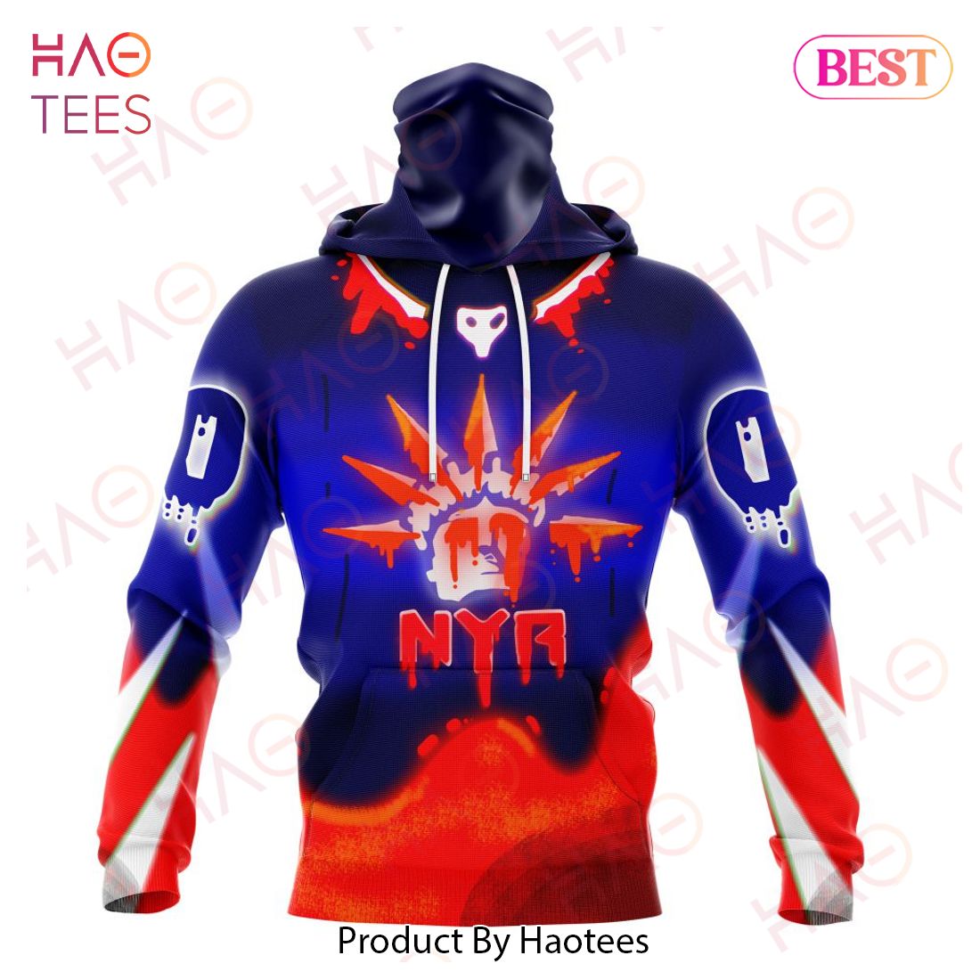 NHL New York Rangers Specialized Jersey For Halloween Night Hoodie NHL New York Rangers Specialized Jersey For Halloween Night Hoodie