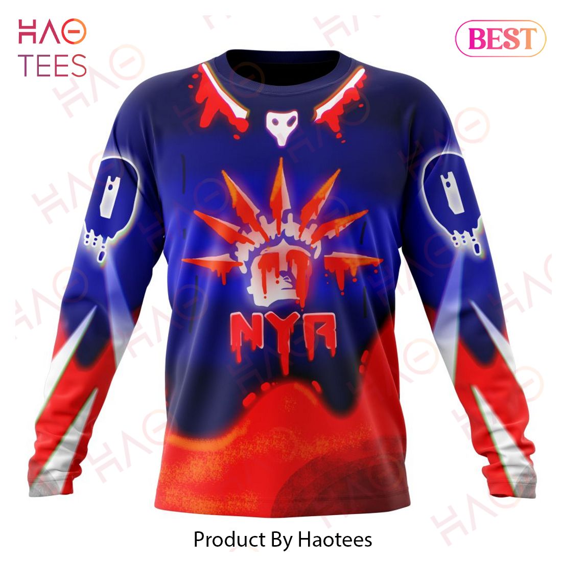 NHL New York Rangers Specialized Jersey For Halloween Night Hoodie NHL New York Rangers Specialized Jersey For Halloween Night Hoodie