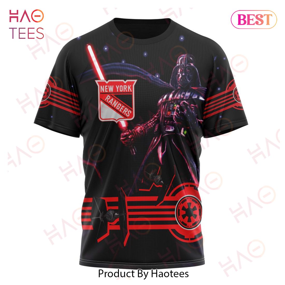 NHL New York Rangers Specialized Starwar Darth Vader Version Jersey Hoodie NHL New York Rangers Specialized Starwar Darth Vader Version Jersey Hoodie