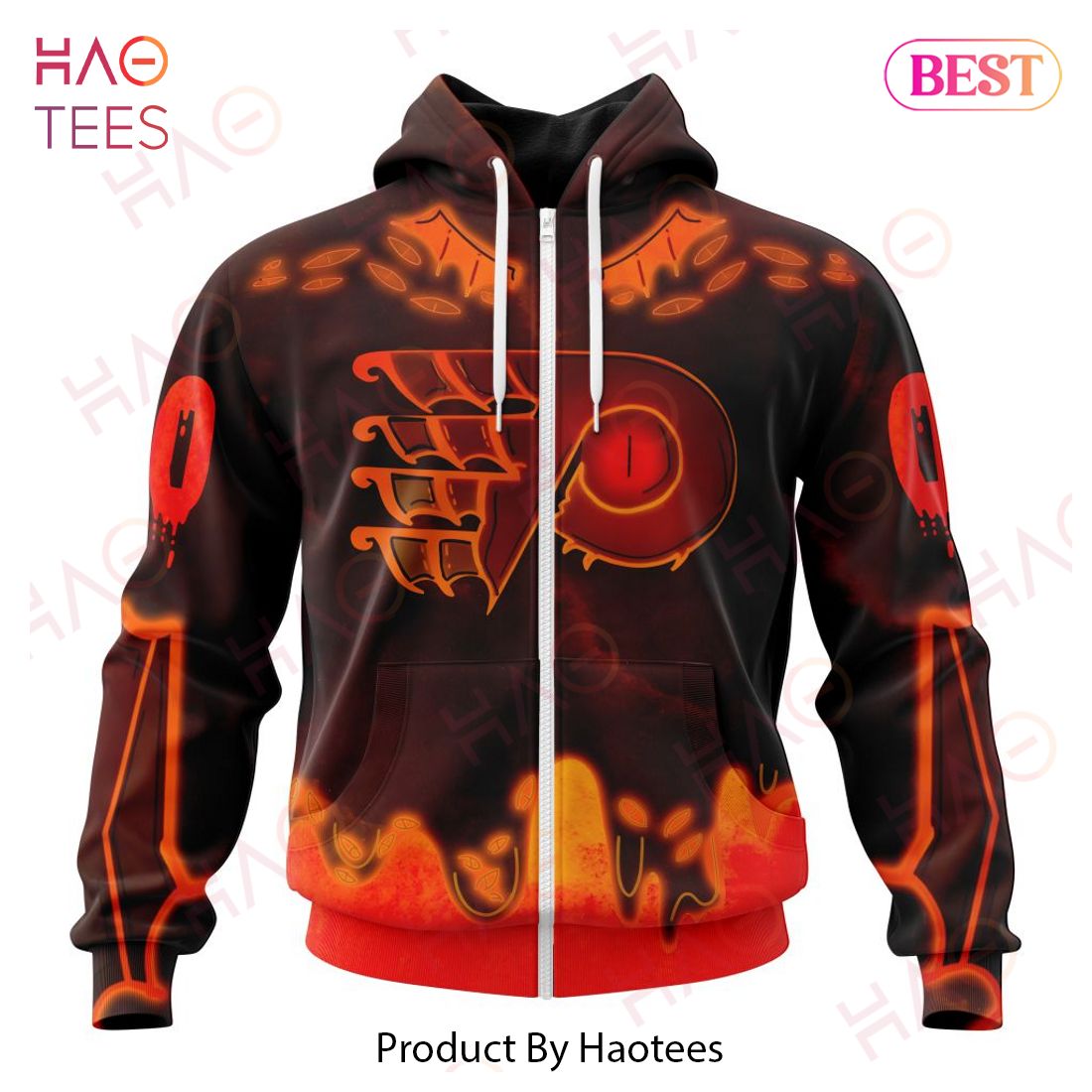NHL Philadelphia Flyers Specialized Jersey For Halloween Night Hoodie NHL Philadelphia Flyers Specialized Jersey For Halloween Night Hoodie