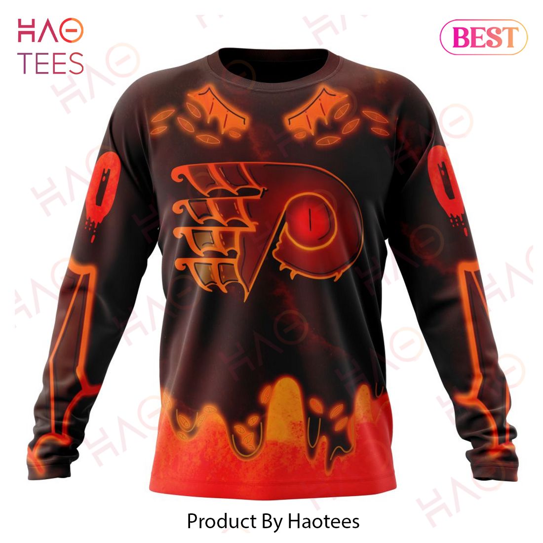NHL Philadelphia Flyers Specialized Jersey For Halloween Night Hoodie NHL Philadelphia Flyers Specialized Jersey For Halloween Night Hoodie