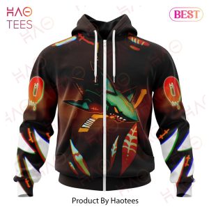 NHL San Jose Sharks Specialized Jersey For Halloween Night Hoodie