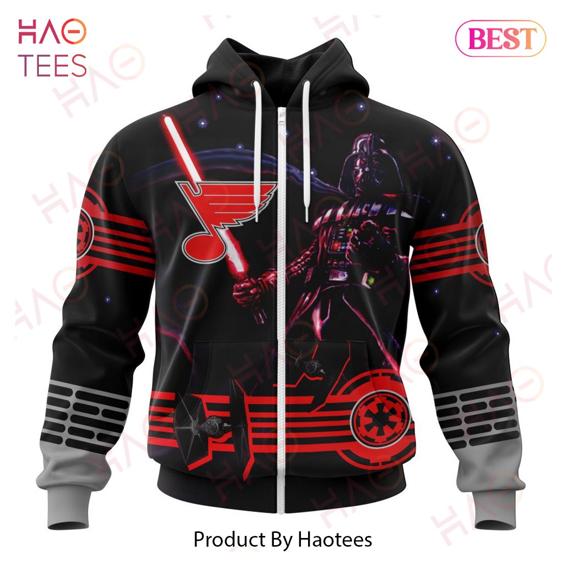 NHL St. Louis Blues Specialized Starwar Darth Vader Version Jersey Hoodie NHL St. Louis Blues Specialized Starwar Darth Vader Version Jersey Hoodie