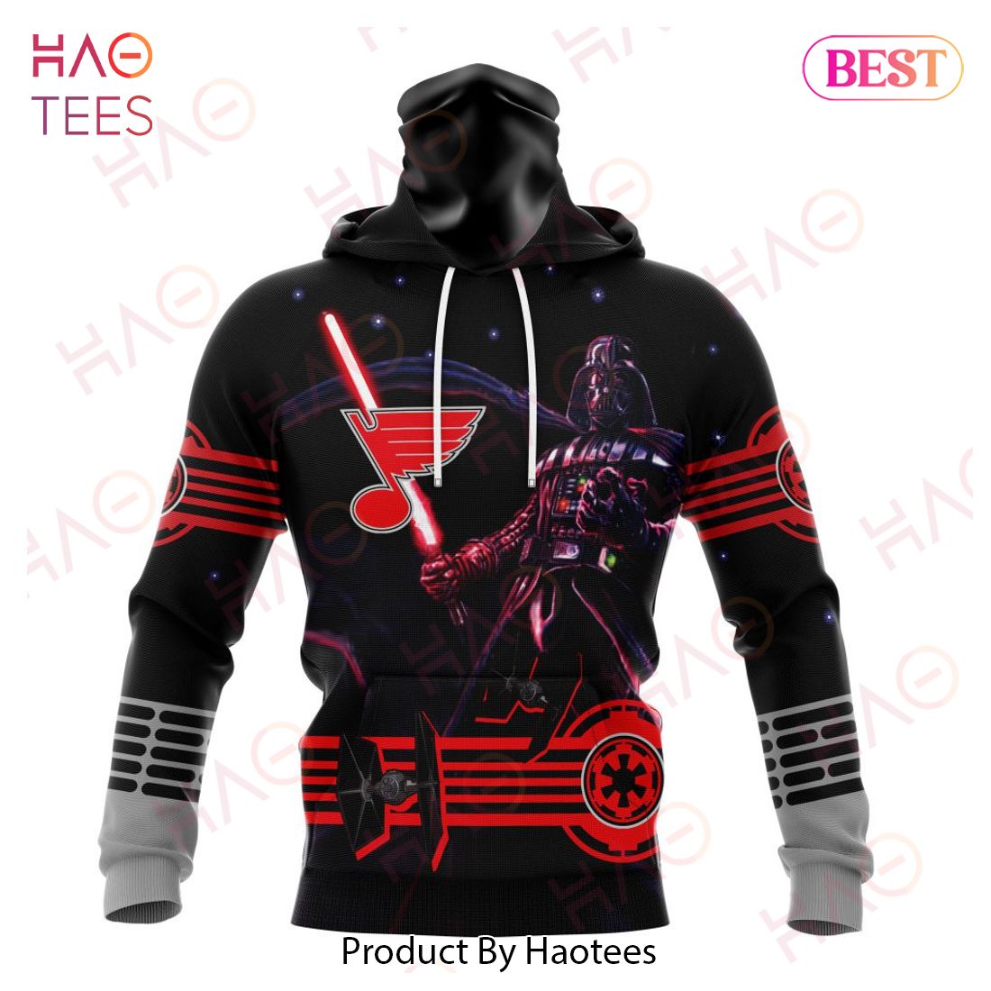 NHL St. Louis Blues Specialized Starwar Darth Vader Version Jersey Hoodie NHL St. Louis Blues Specialized Starwar Darth Vader Version Jersey Hoodie