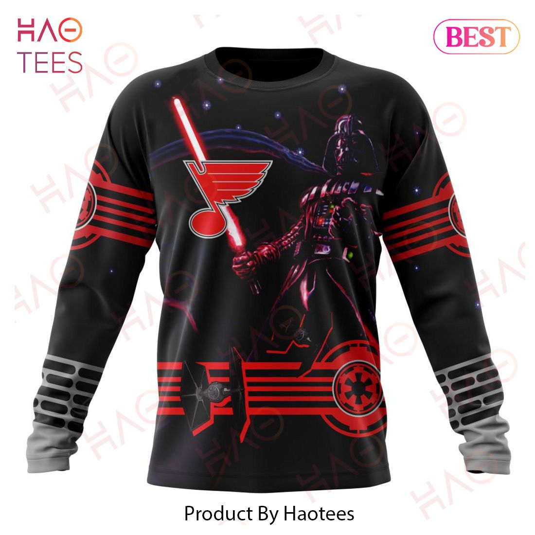 NHL St. Louis Blues Specialized Starwar Darth Vader Version Jersey Hoodie NHL St. Louis Blues Specialized Starwar Darth Vader Version Jersey Hoodie