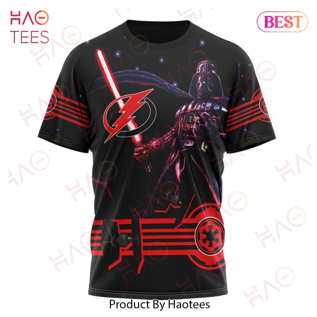NHL Tampa Bay Lightning Specialized Starwar Darth Vader Version Jersey Hoodie NHL Tampa Bay Lightning Specialized Starwar Darth Vader Version Jersey Hoodie