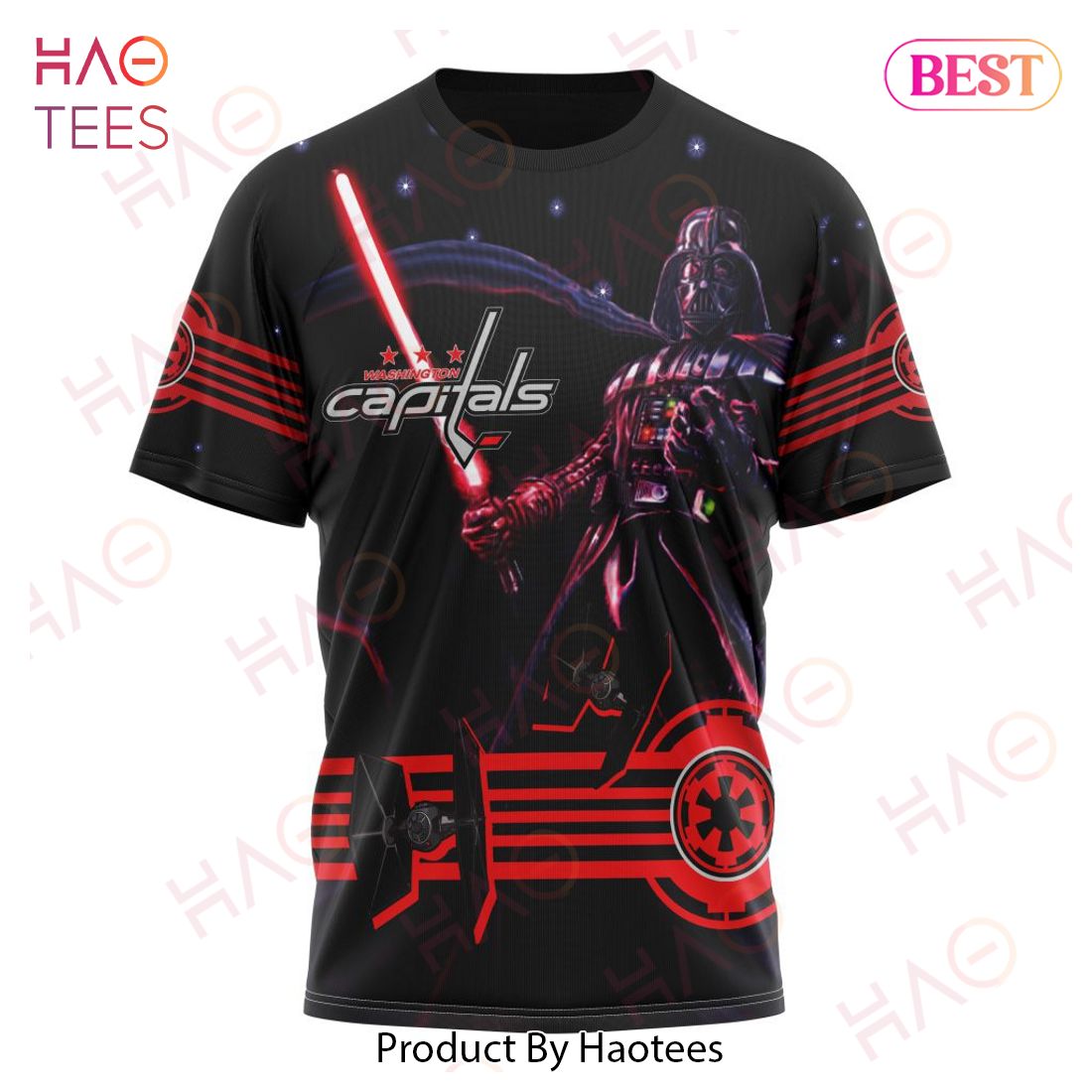 NHL Washington Capitals Specialized Starwar Darth Vader Version Jersey Hoodie NHL Washington Capitals Specialized Starwar Darth Vader Version Jersey Hoodie