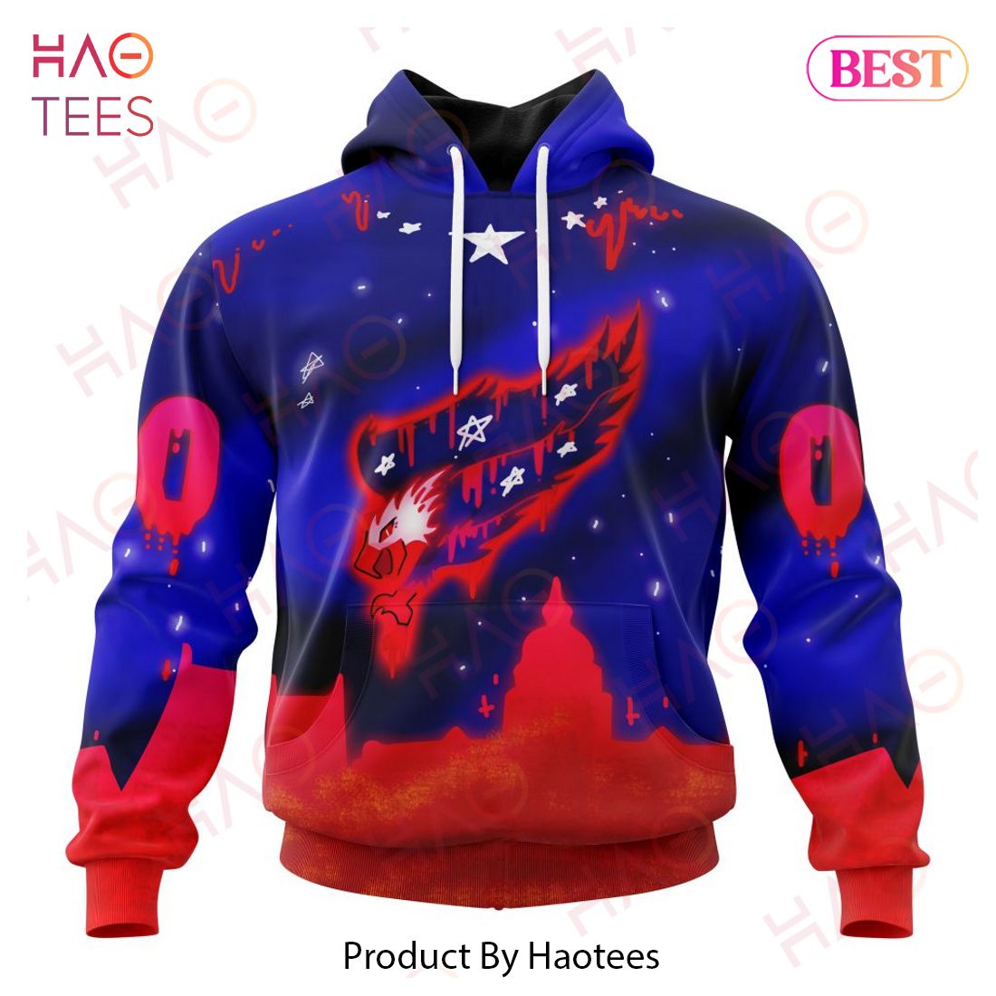 Washington Capitals Specialized Jersey For Halloween Night Hoodie Washington Capitals Specialized Jersey For Halloween Night Hoodie