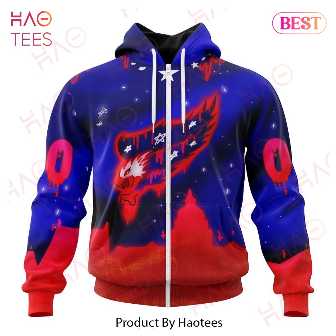 Washington Capitals Specialized Jersey For Halloween Night Hoodie Washington Capitals Specialized Jersey For Halloween Night Hoodie