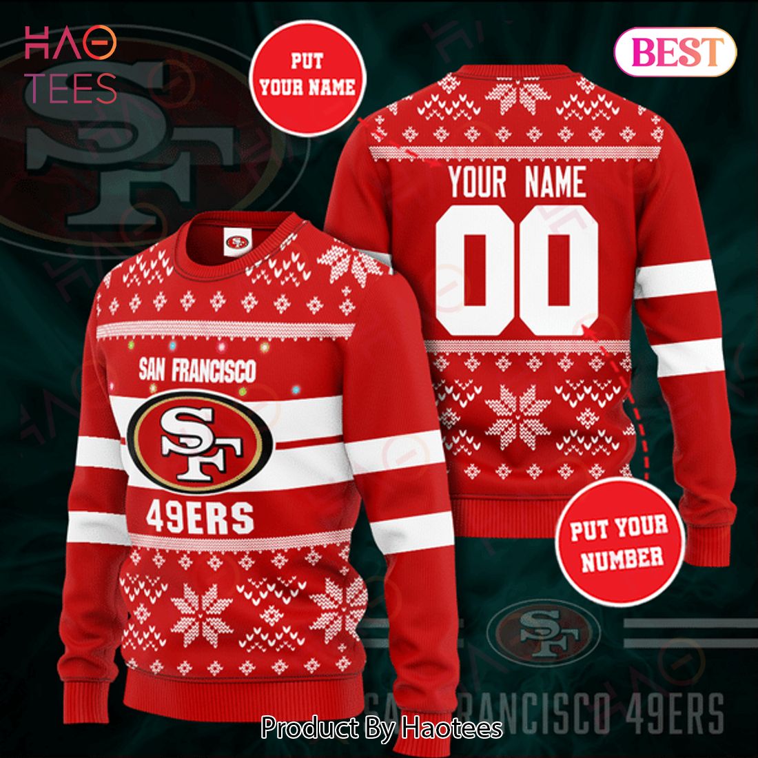 Personalized Sf Christmas Sweater Personalized Sf Christmas Sweater