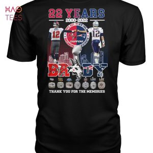 22 Years 2000-2022 Brady Shirt Limited Edition