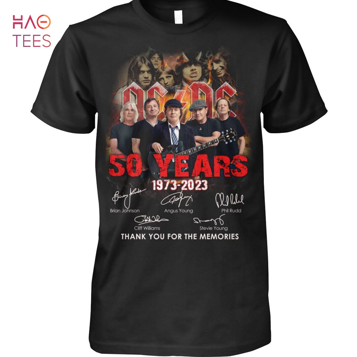 AC DC 50 Years 1973-2023 Shirt