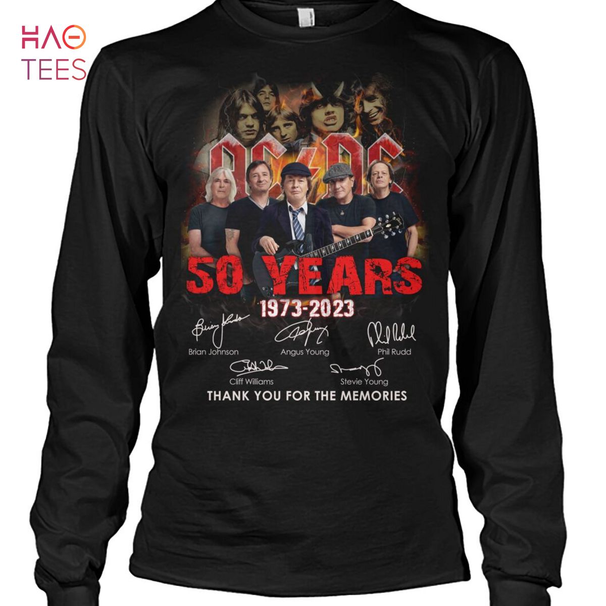 AC DC 50 Years 1973-2023 Shirt