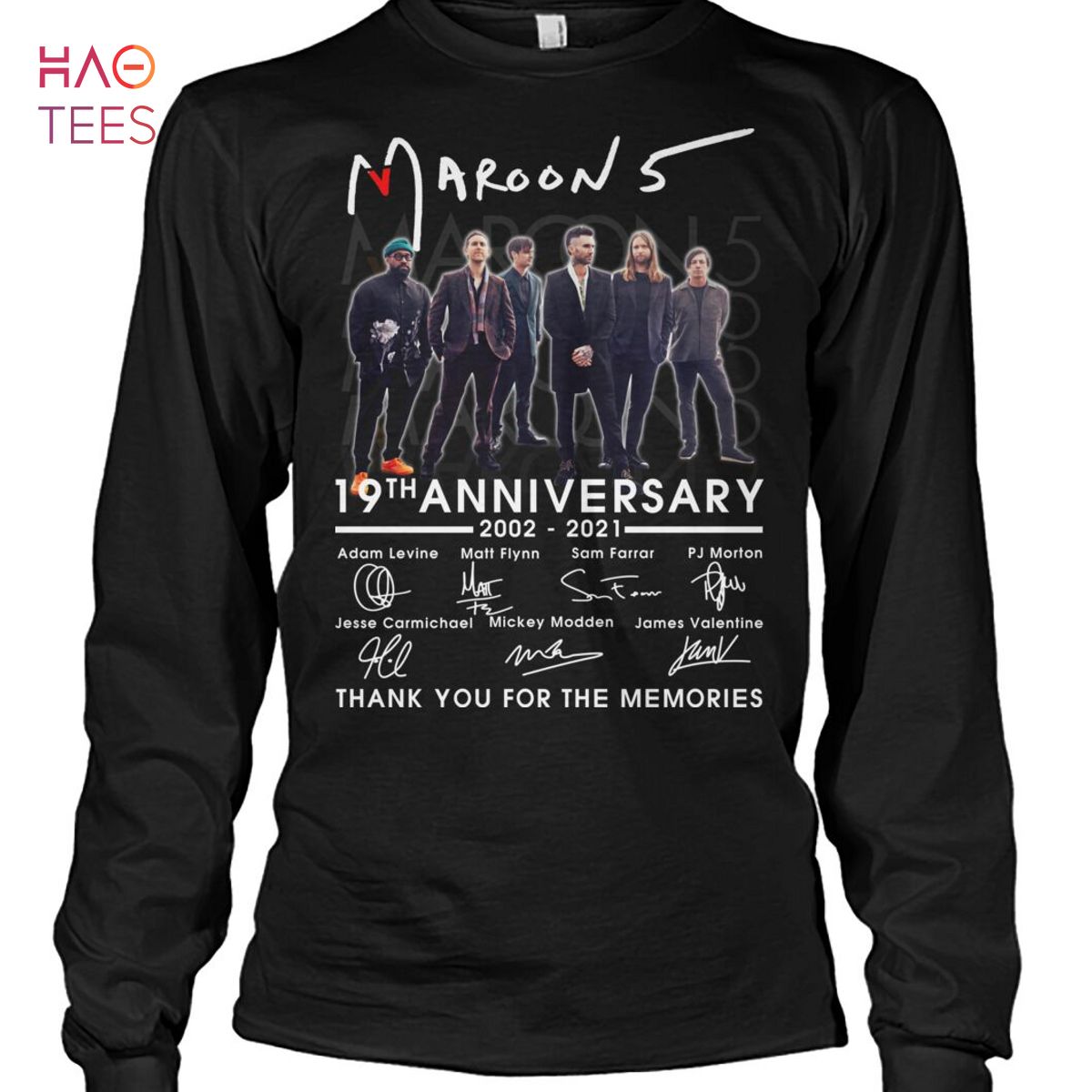 Maroon 5 19 Anniversary 2002-2021 Shirt