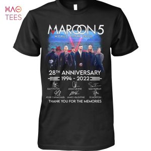 Maroon 5 World Tour 2022 28 Anniversary 1994-2022 Shirt