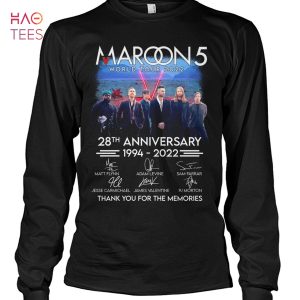 Maroon 5 World Tour 2022 28 Anniversary 1994-2022 Shirt