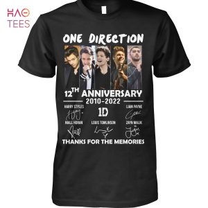 One Direction 12 Anniversary 2010-2022 Shirt