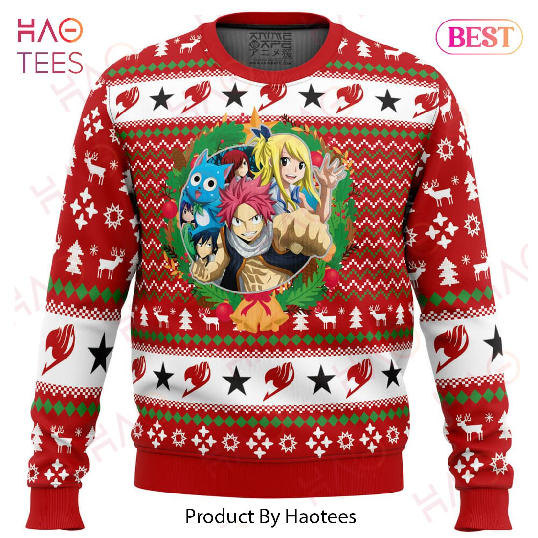 A Christmas Tail Fairy Tail Ugly Christmas Sweater A Christmas Tail Fairy Tail Ugly Christmas Sweater
