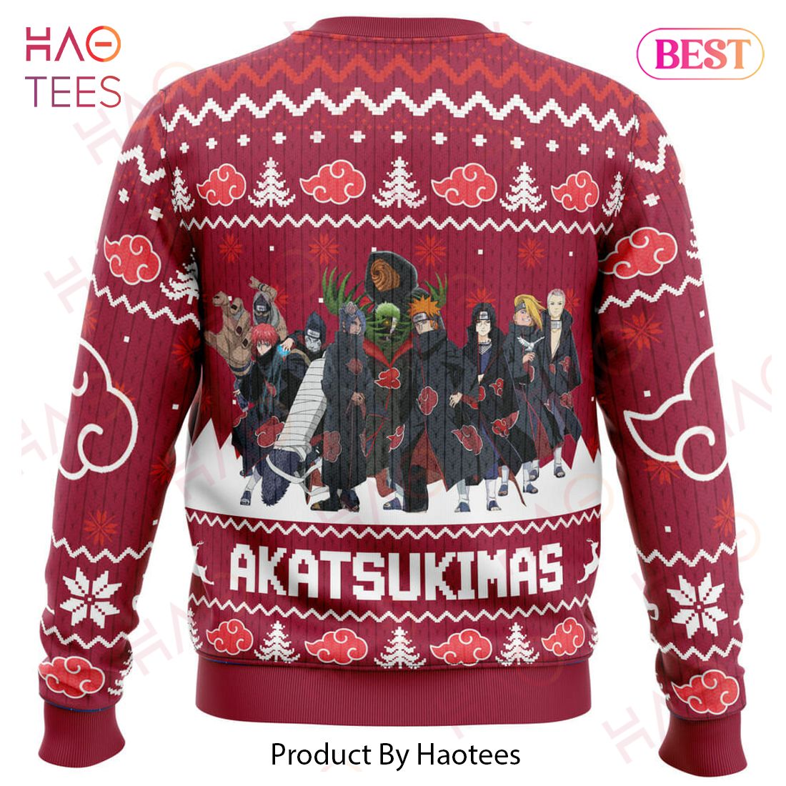 Akatsukimas Akatsuki Christmas Sweater Akatsukimas Akatsuki Christmas Sweater