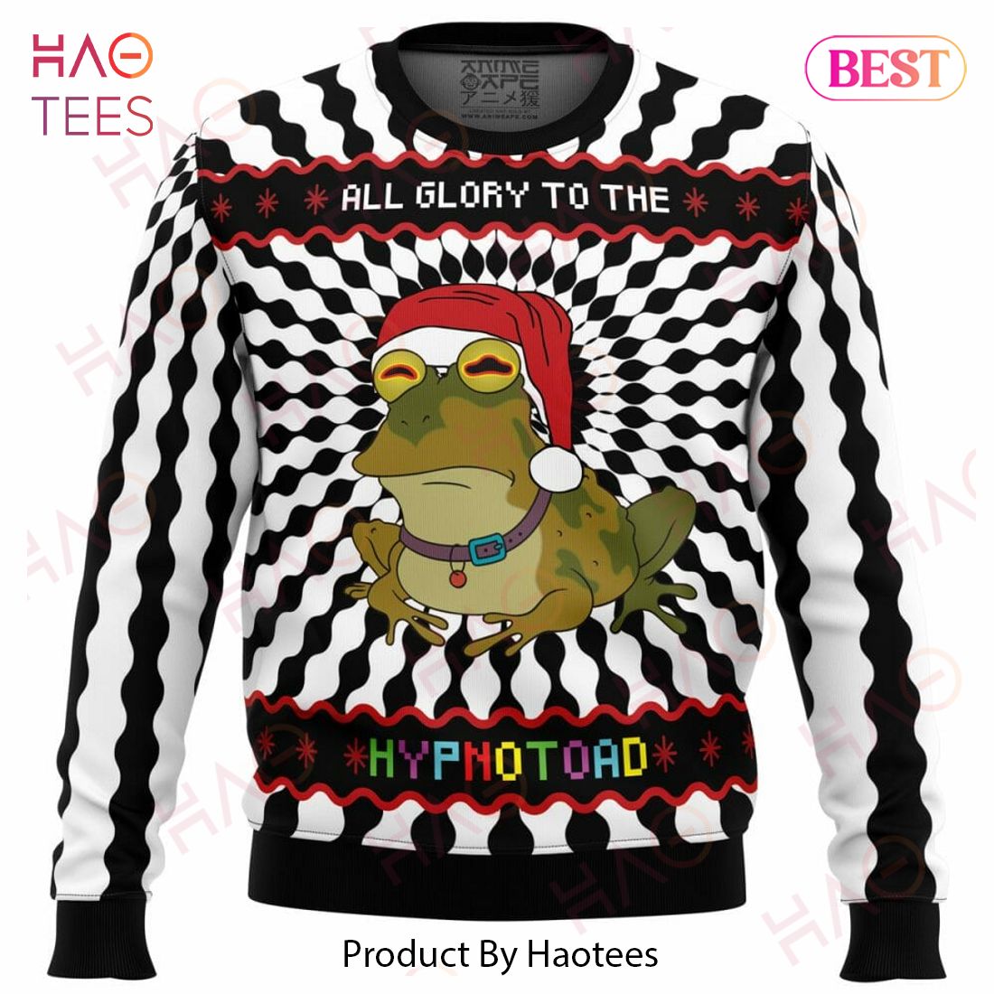 All Glory To The Hypnotoad Ugly Christmas Sweater All Glory To The Hypnotoad Ugly Christmas Sweater