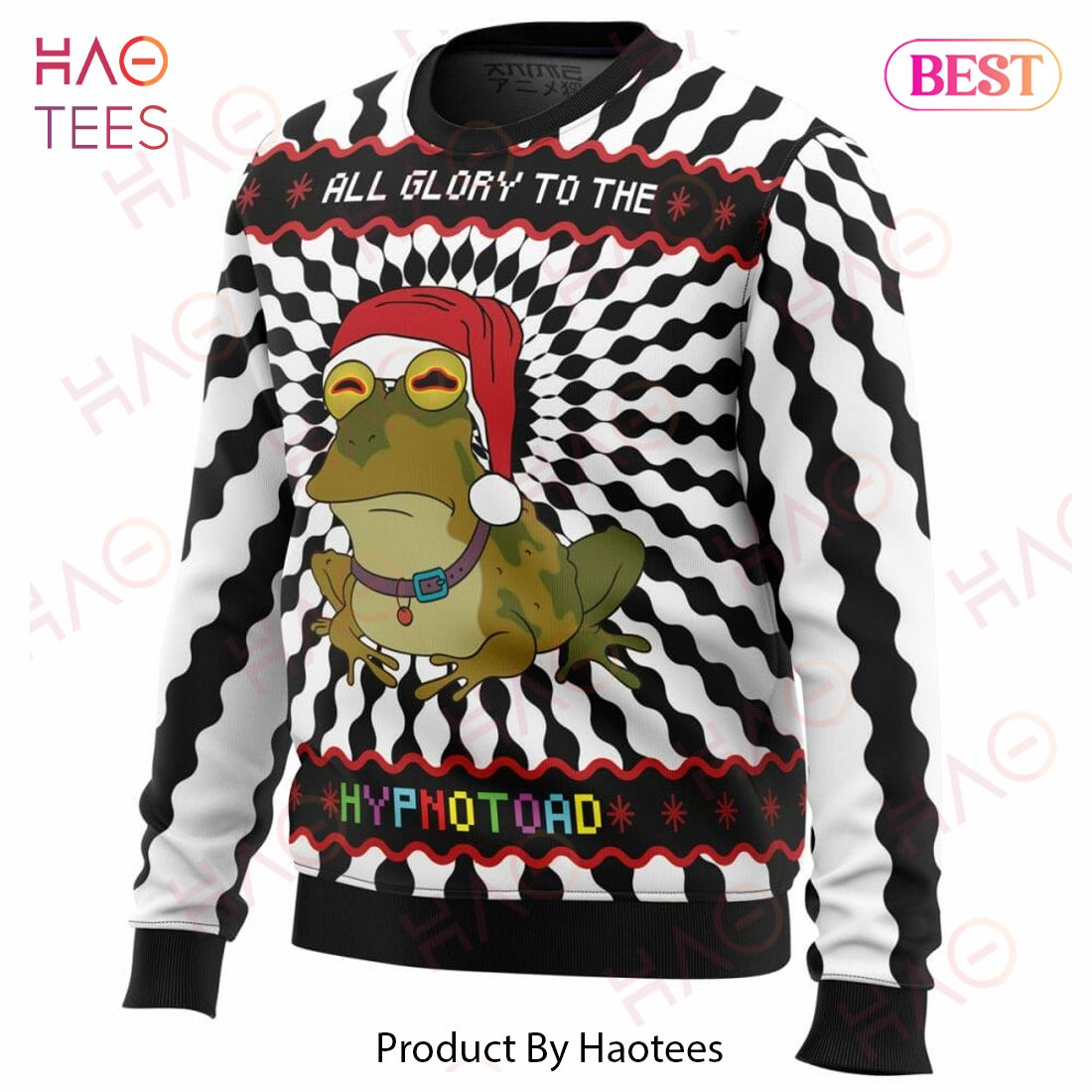 All Glory To The Hypnotoad Ugly Christmas Sweater All Glory To The Hypnotoad Ugly Christmas Sweater