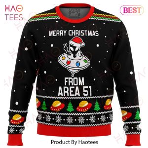 Area 51 Aliens Ugly Christmas Sweater