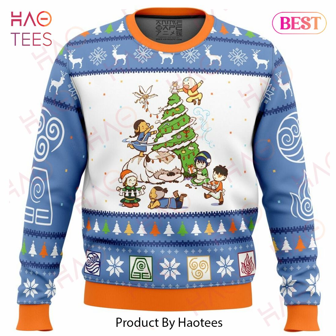 Avatar the Last Airbender Christmas Time Ugly Christmas Sweater Avatar the Last Airbender Christmas Time Ugly Christmas Sweater