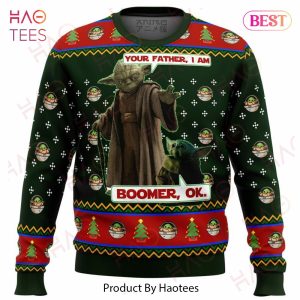 Baby Yoda Boomer Star Wars Ugly Christmas Sweater