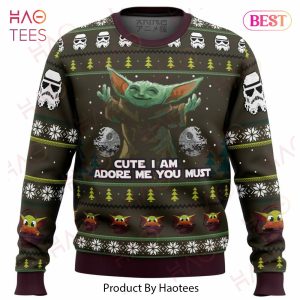 Baby Yoda Cute Mandalorion Star Wars Ugly Christmas Sweater
