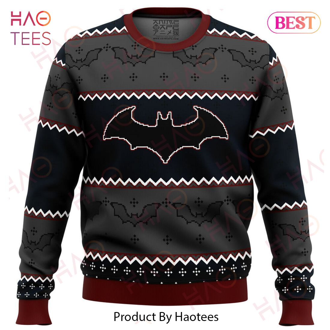 Batman Dark Ugly Christmas Sweater Batman Dark Ugly Christmas Sweater