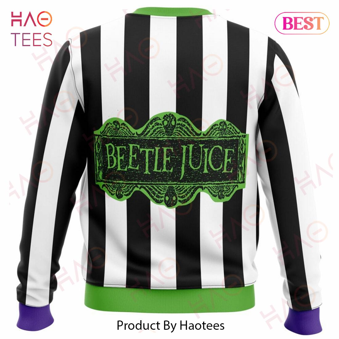 Beetle Juice Ugly Christmas Sweater Beetle Juice Ugly Christmas Sweater