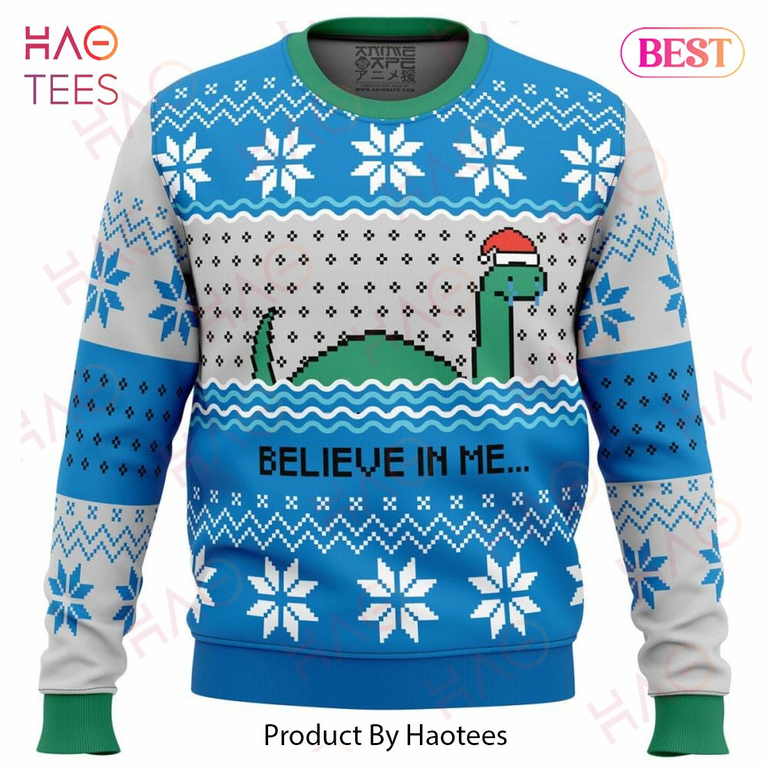 Believe in me...Nessie Ugly Christmas Sweater Believe in me...Nessie Ugly Christmas Sweater