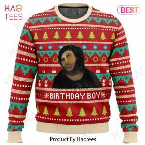 Birthday Boy Potato Jesus Ugly Christmas Sweater