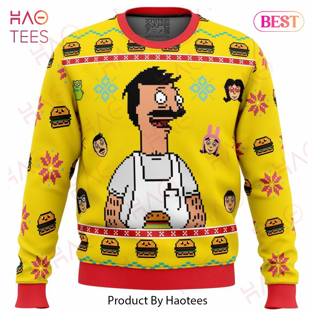 Bob's Burgers Ugly Christmas Sweater Bob's Burgers Ugly Christmas Sweater