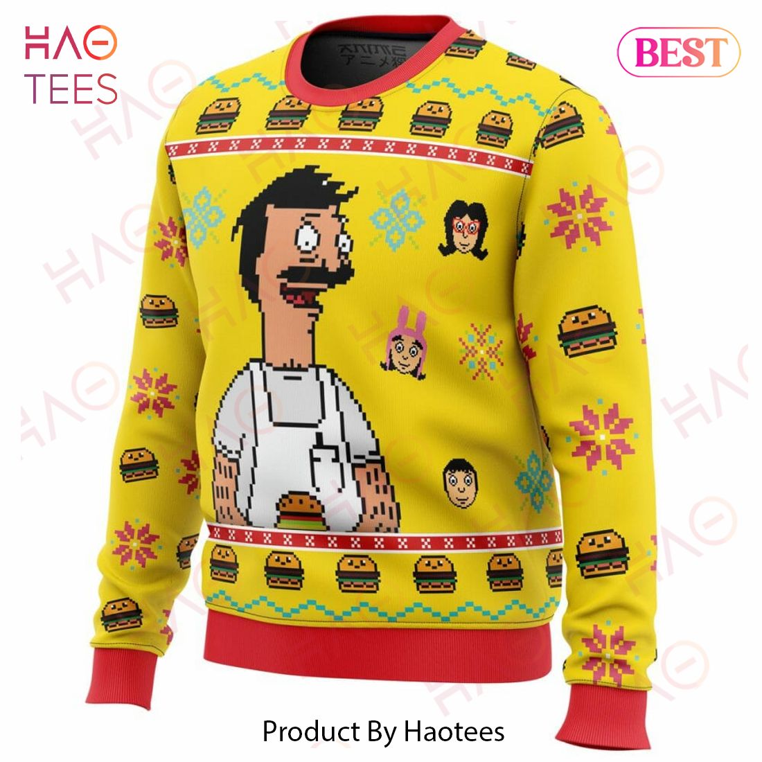 Bob's Burgers Ugly Christmas Sweater Bob's Burgers Ugly Christmas Sweater