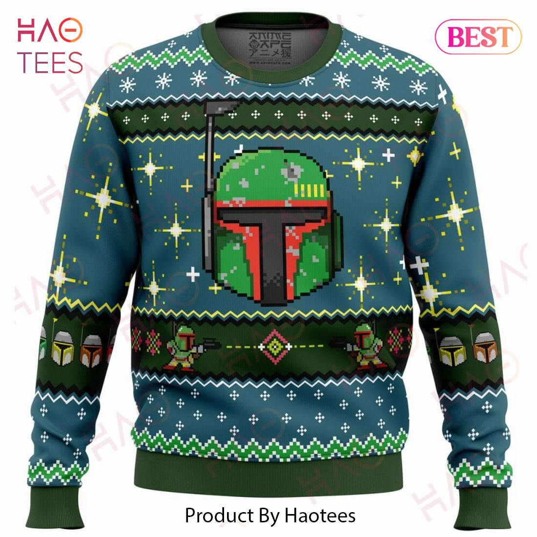 Boba Fett Ugly Christmas Sweater Boba Fett Ugly Christmas Sweater