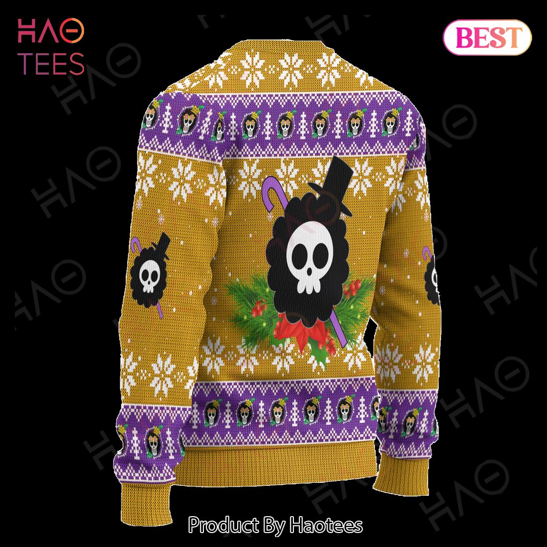 Brook One Piece Anime Ugly Christmas Sweater Xmas Gift Brook One Piece Anime Ugly Christmas Sweater Xmas Gift