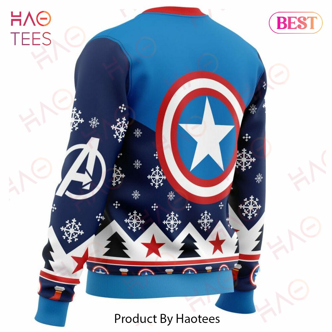Captain America Ugly Christmas Sweater Captain America Ugly Christmas Sweater