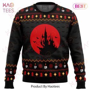 Castlevania Creepy Castle Ugly Christmas Sweater