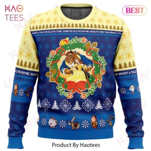 Christmas Beauty and the Beast Disney Ugly Christmas Sweater Christmas Beauty and the Beast Disney Ugly Christmas Sweater