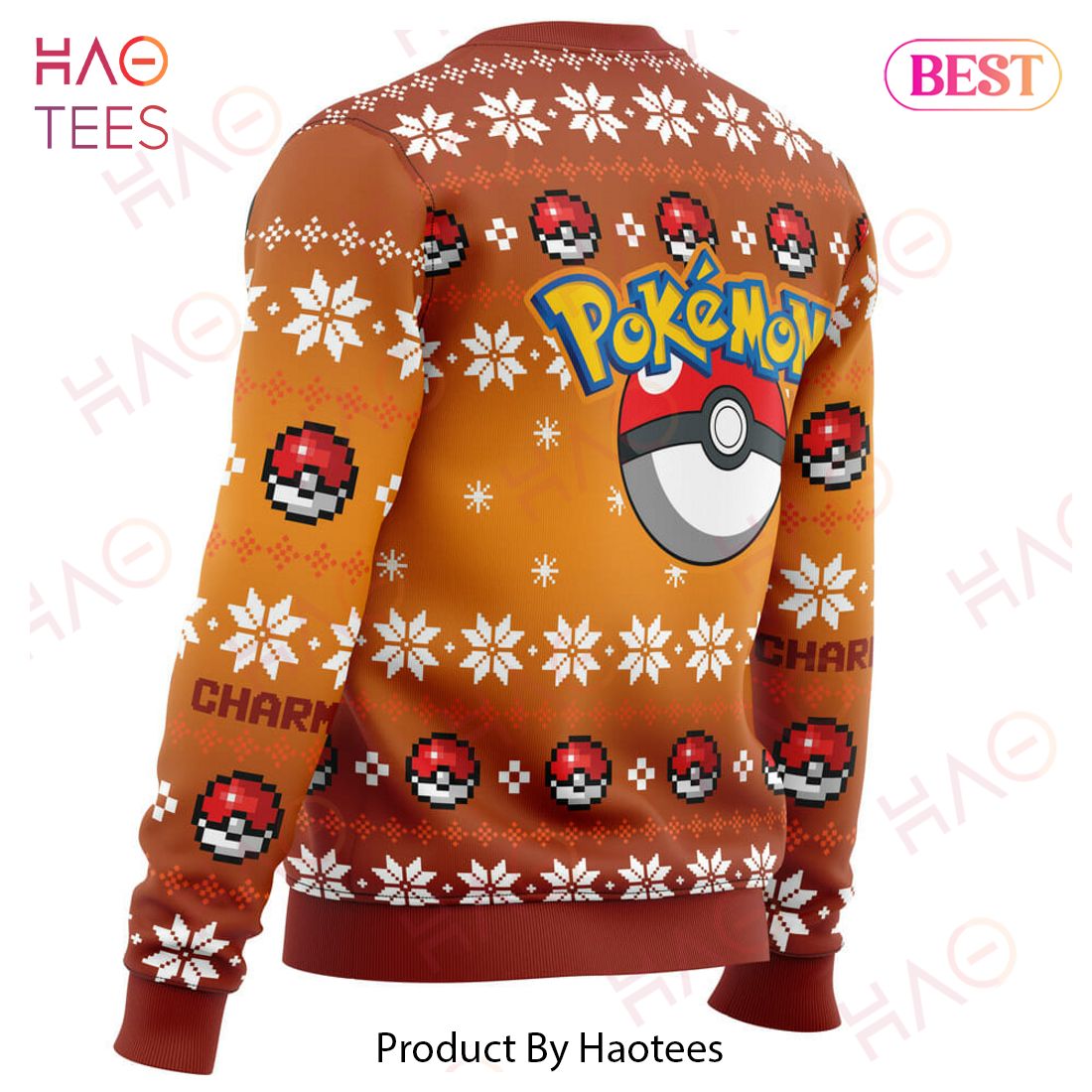 Christmas Charmander Pokemon Ugly Christmas Sweater Christmas Charmander Pokemon Ugly Christmas Sweater