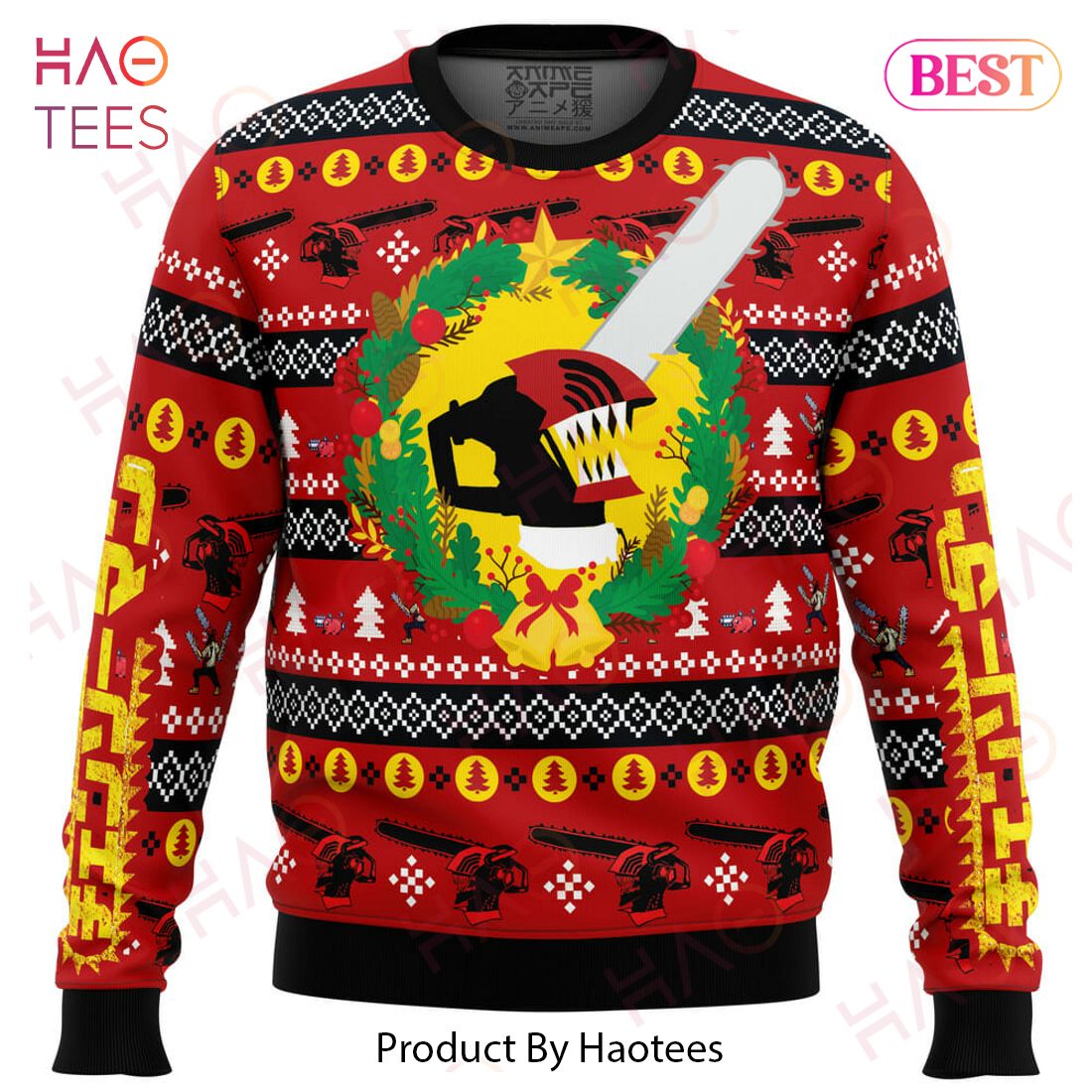 Christmas Dream Chainsaw Man Ugly Christmas Sweater Christmas Dream Chainsaw Man Ugly Christmas Sweater