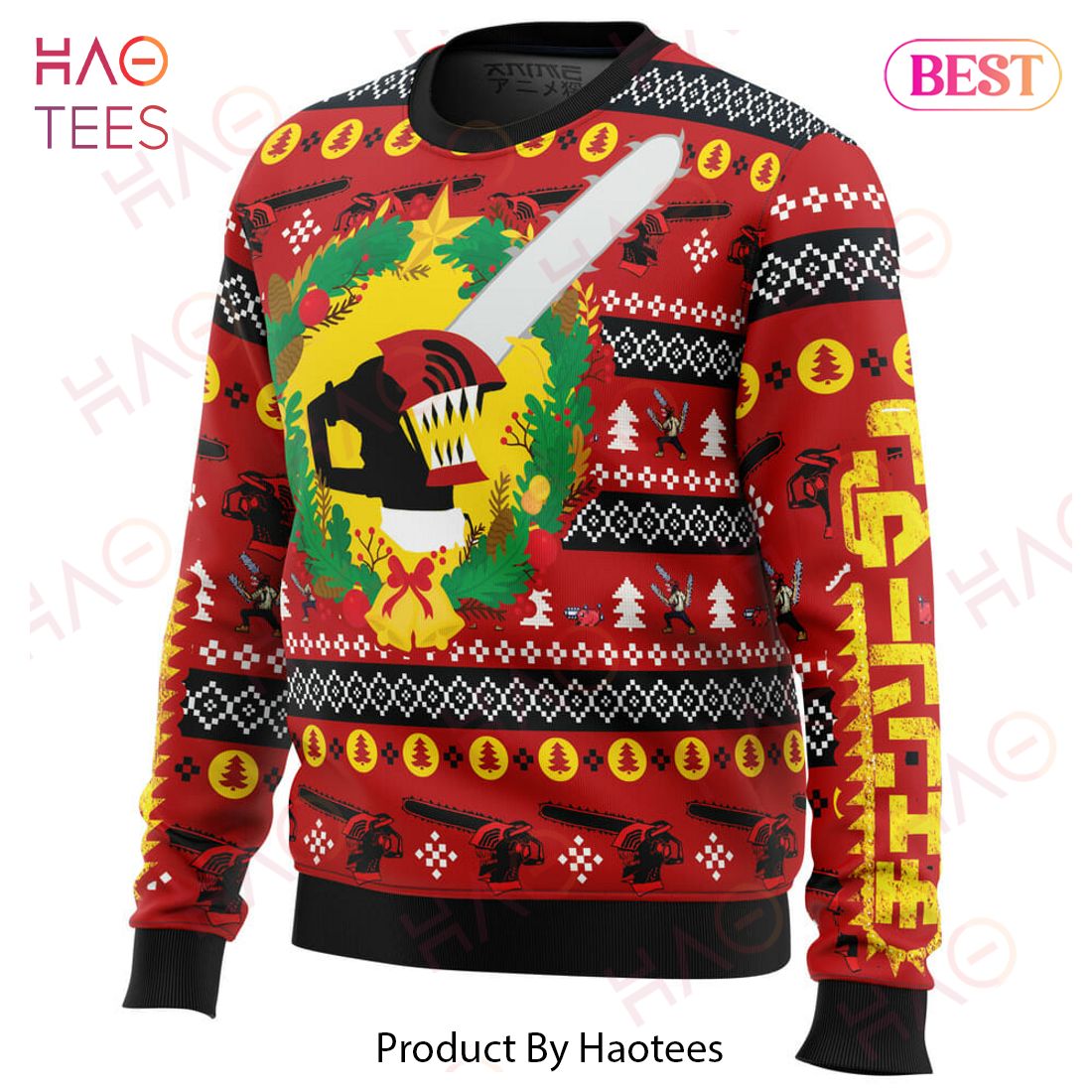 Christmas Dream Chainsaw Man Ugly Christmas Sweater Christmas Dream Chainsaw Man Ugly Christmas Sweater
