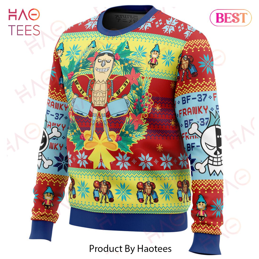 Christmas Franky One Piece Ugly Christmas Sweater Christmas Franky One Piece Ugly Christmas Sweater